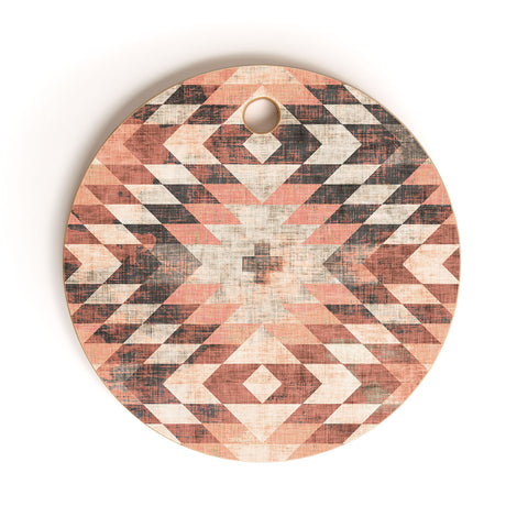 Holli Zollinger NATIVE CORAL DIAMOND Cutting Board Round