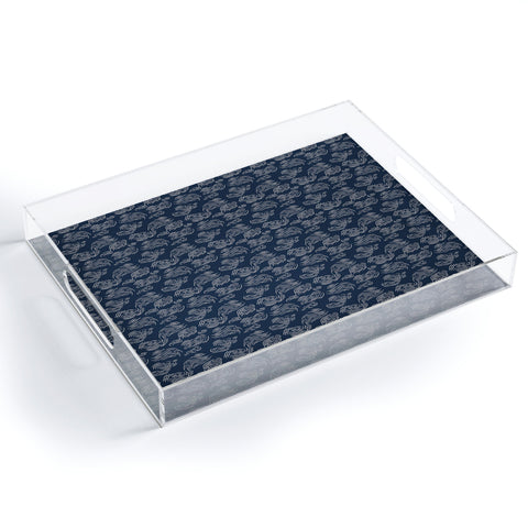 Holli Zollinger URBAN GARDEN CLOUD INDIGO Acrylic Tray