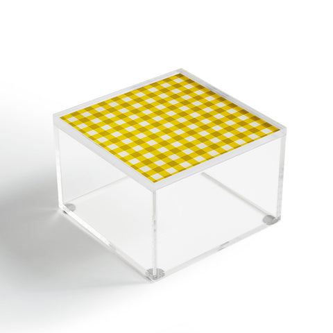 Holli Zollinger Yellow Gingham Acrylic Box