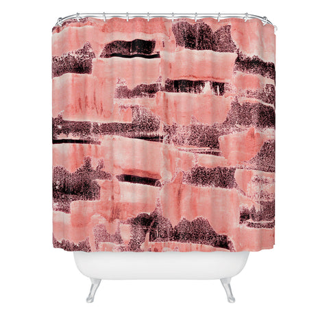 Iris Lehnhardt coral pattern Shower Curtain