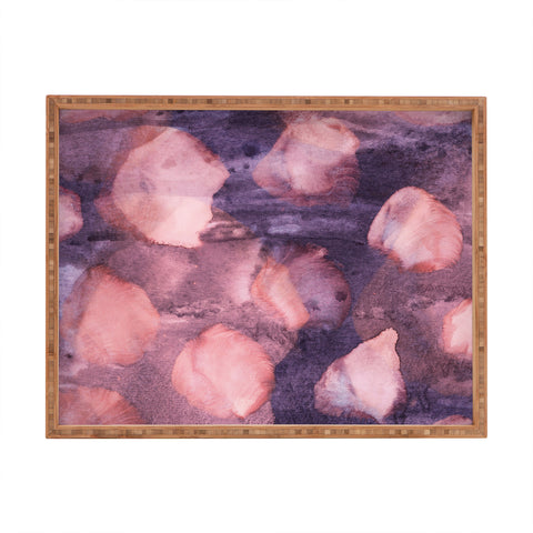 Iris Lehnhardt watercolor texture Rectangular Tray