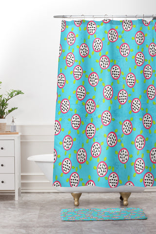 Isa Zapata Celestial Yumminess Shower Curtain And Mat