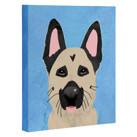 Isa Zapata German Shepherd Love Art Canvas