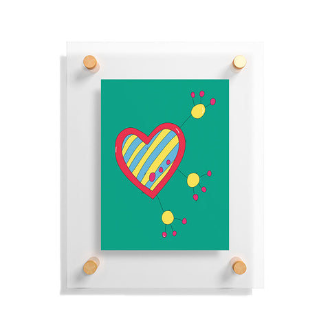 Isa Zapata Trukas Heart Floating Acrylic Print