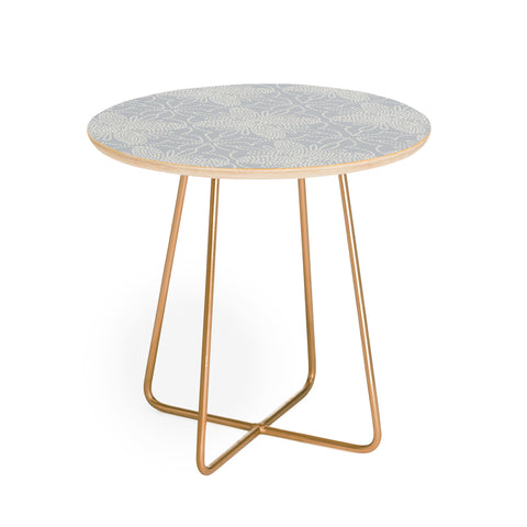 Iveta Abolina Dotted Tile Pale Blue Round Side Table
