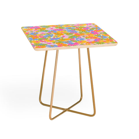 Iveta Abolina Eclectic Daisies Cream Side Table
