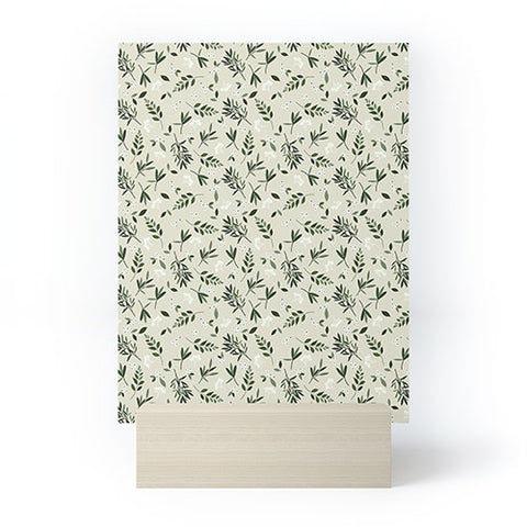 Iveta Abolina Nordic Olive Green Mini Art Print