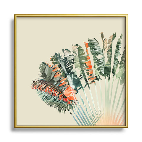 Iveta Abolina Palm Desert Sunrise Metal Square Framed Art Print