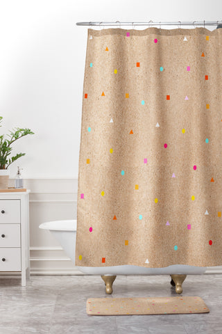 Iveta Abolina Peach Taffy Shower Curtain And Mat