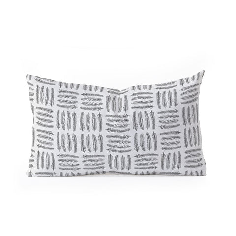 Iveta Abolina Pine Needle Checker I Oblong Throw Pillow