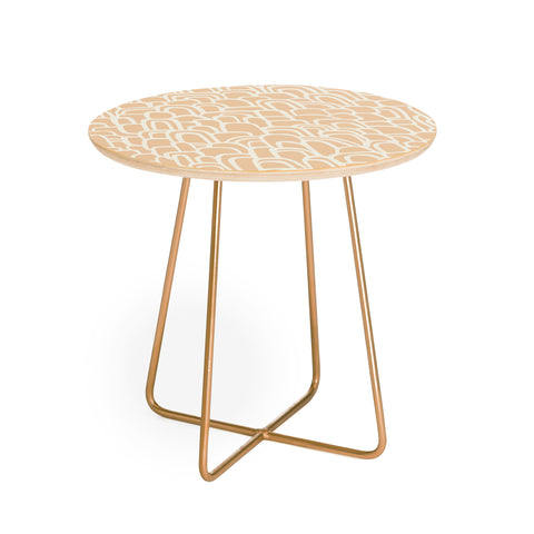 Iveta Abolina Rolling Hill Arches Coral Round Side Table