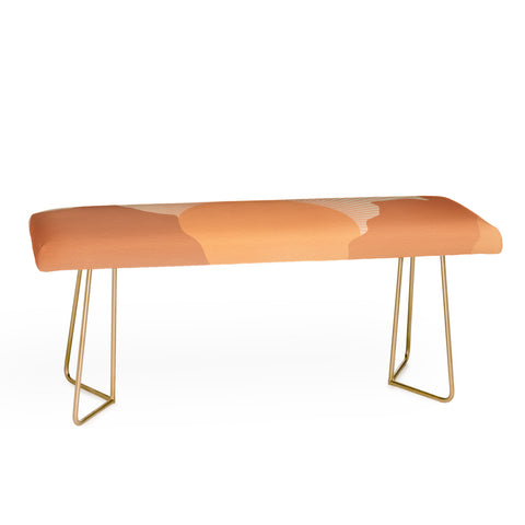 Iveta Abolina Valley Sunset Coral Bench