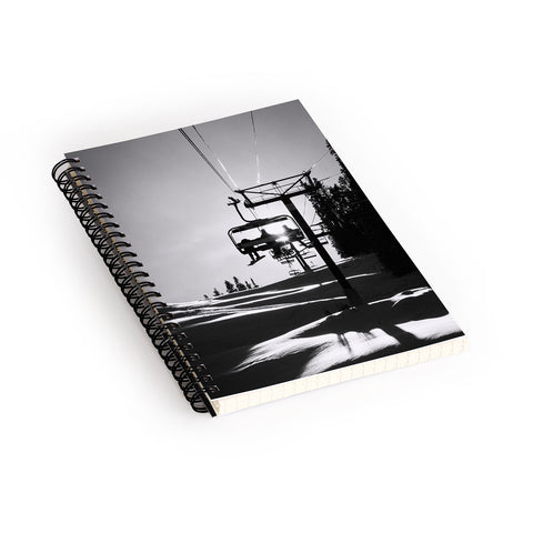 J. Freemond Visuals Chairlift Shadow Play Spiral Notebook