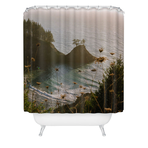 J. Freemond Visuals Golden Coast Shower Curtain