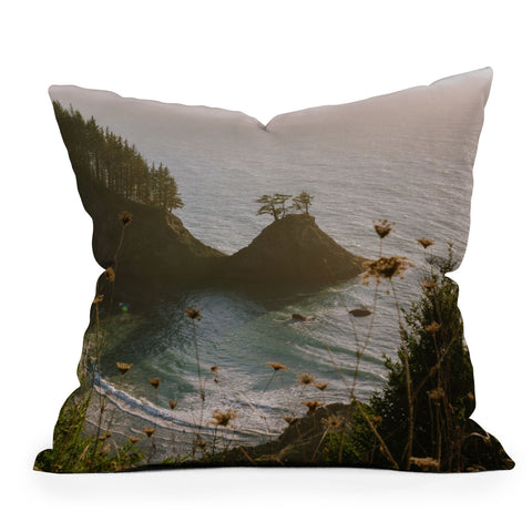 J. Freemond Visuals Golden Coast Throw Pillow