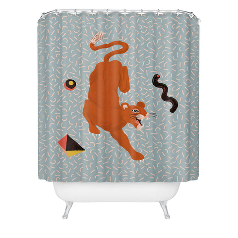 Jaclyn Caris Leo 4 Shower Curtain