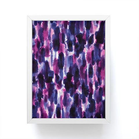 Jacqueline Maldonado Downpour Purple Framed Mini Art Print