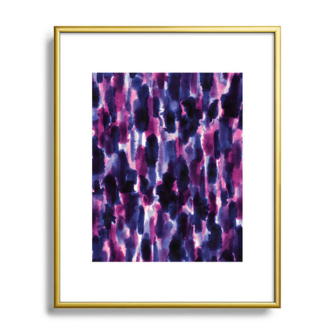 Jacqueline Maldonado Downpour Purple Metal Framed Art Print