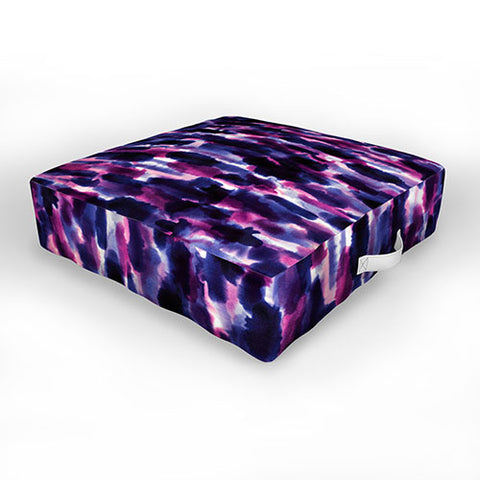 Jacqueline Maldonado Downpour Purple Outdoor Floor Cushion