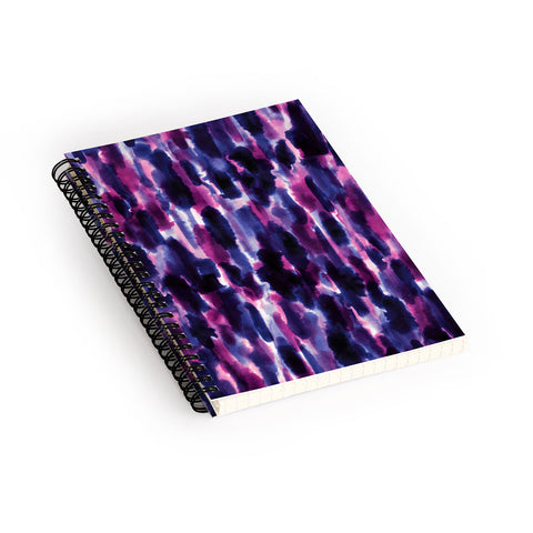 Jacqueline Maldonado Downpour Purple Spiral Notebook