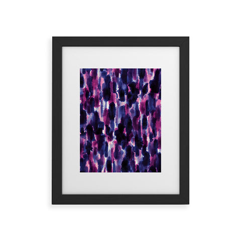 Jacqueline Maldonado Downpour Purple Framed Art Print