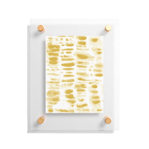 Jacqueline Maldonado Dye Dash Mustard Putty Floating Acrylic Print