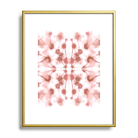 Jacqueline Maldonado Mirror Dye Desert Rose Metal Framed Art Print