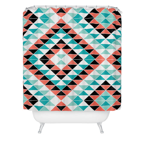 Jacqueline Maldonado Tribal Triangles 1 Shower Curtain