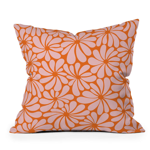 Jenean Morrison All Summer Long in Orange Throw Pillow