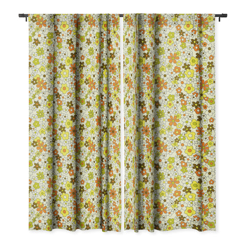 Jenean Morrison Happy Together in Green Blackout Window Curtain