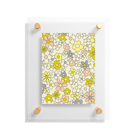 Jenean Morrison Happy Together in Yellow Floating Acrylic Print