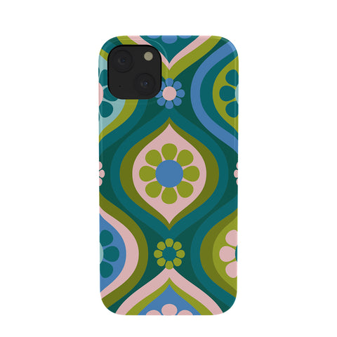 Jenean Morrison Ogee Floral Blue Phone Case