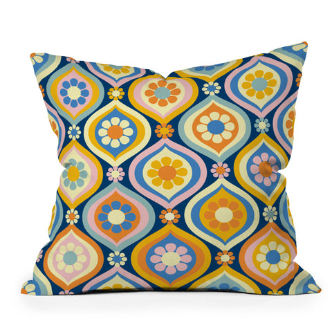 Jenean Morrison Ogee Floral Throw Pillow