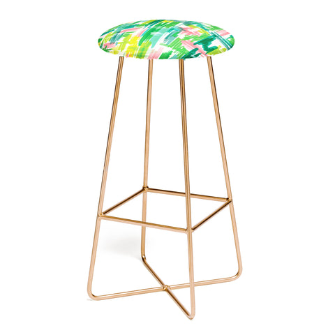 Jenean Morrison Tropical Abstract Bar Stool