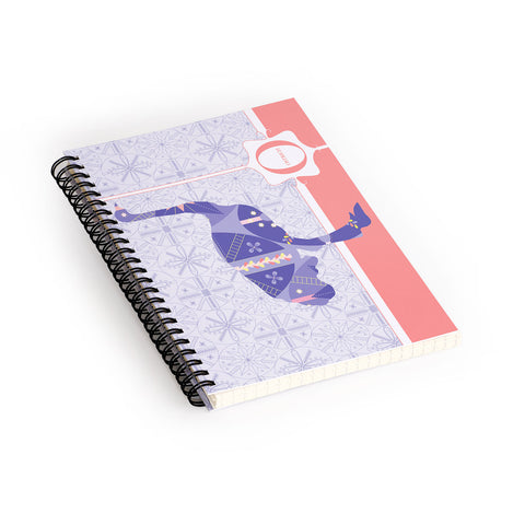 Jennifer Hill Miss Ostrich Spiral Notebook