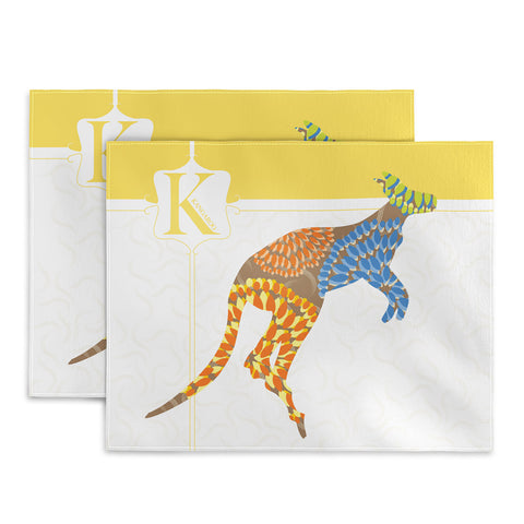 Jennifer Hill Mister Kangaroo Placemat