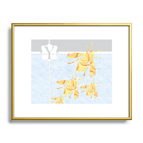 Jennifer Hill Mister Yellowjacket Metal Framed Art Print
