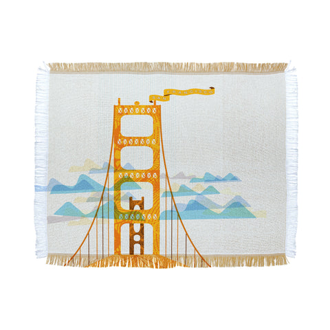 Jennifer Hill San Francisco Golden Gate Throw Blanket