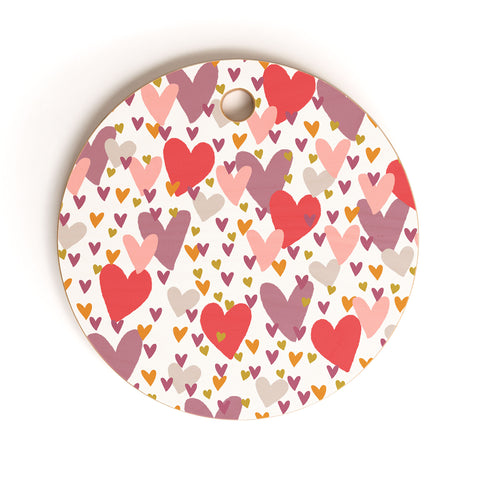 Joy Laforme Heart You Cutting Board Round