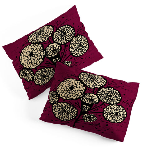 Julia Da Rocha Letters And Flowers Pillow Shams