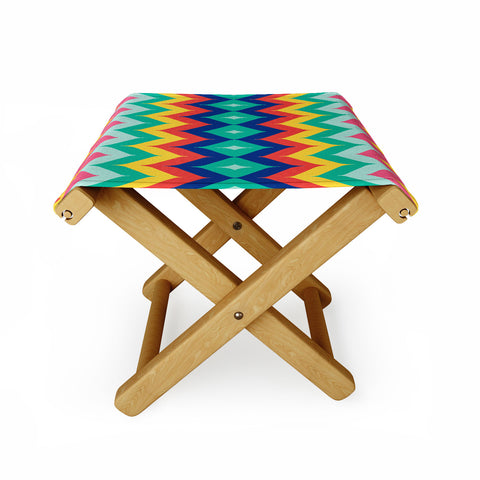 Juliana Curi Chevron 5 Folding Stool