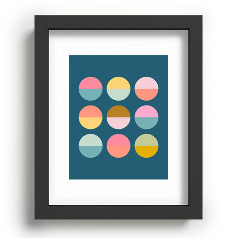 June Journal Colorful Circles Recessed Framing Rectangle