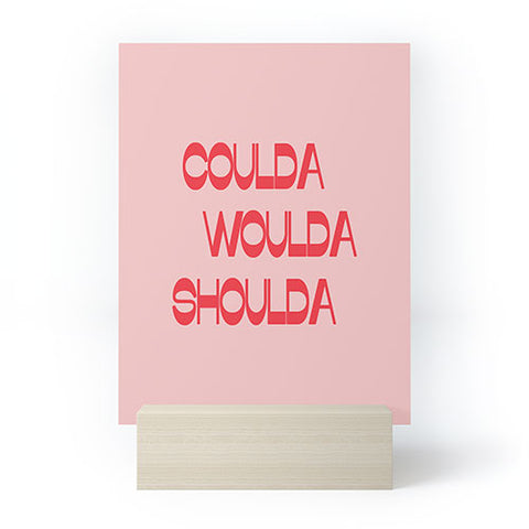 June Journal Coulda Woulda Mini Art Print