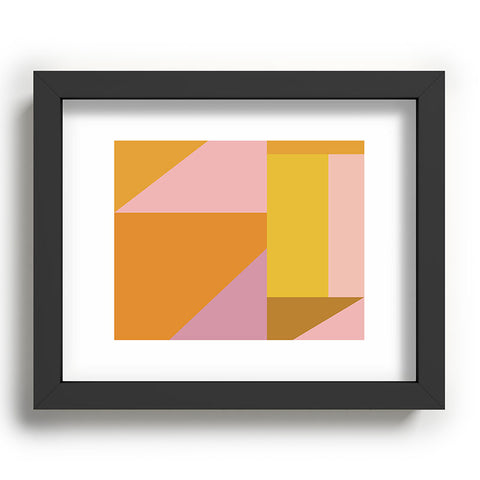 June Journal Shapes in Vintage Modern Pink Recessed Framing Rectangle