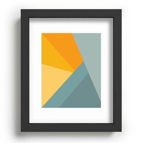 June Journal Sunset Triangle Color Block Recessed Framing Rectangle