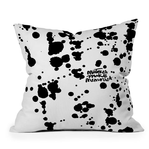 Kal Barteski MISTAKES Throw Pillow