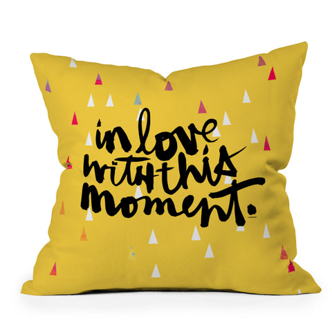 Kal Barteski THIS MOMENT sunny Throw Pillow