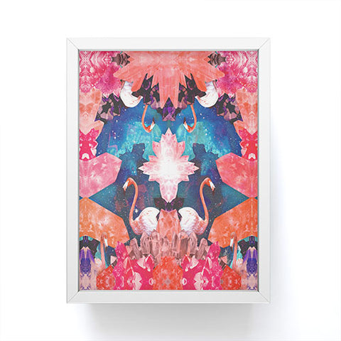 Kangarui Crystal Flamingo Framed Mini Art Print