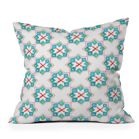 Kerrie Satava Moroccan Steps Throw Pillow