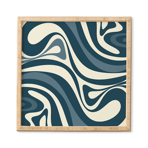 Kierkegaard Design Studio New Groove Retro Swirl Abstract Framed Wall Art